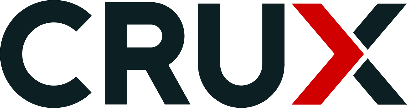 Crux Logo - Grunmetal Red